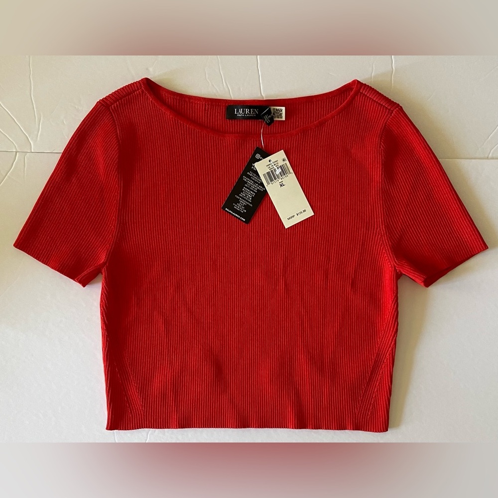 NWT women's knitted top Lauren Ralph Lauren (XL) MSRP $125